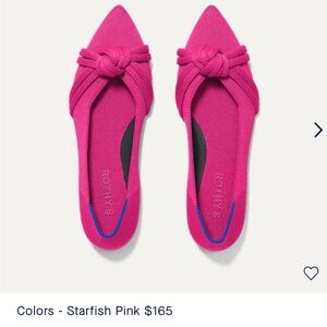 Rothy’s Pink Knot II Point Flats